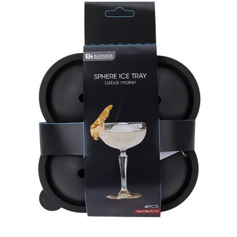 صينية مكعبات الثلج المستديرة - 4 مكعبات