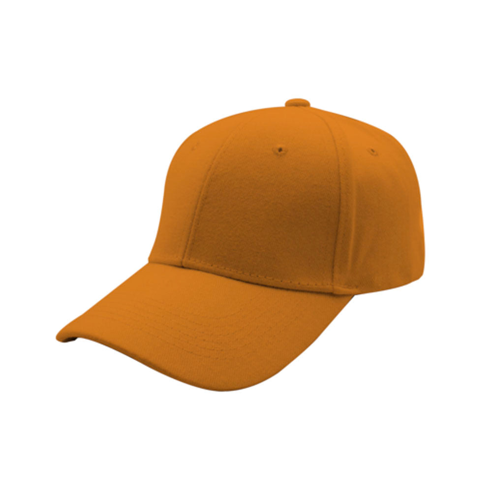 Gorra de algodón cepillado de 6 paneles