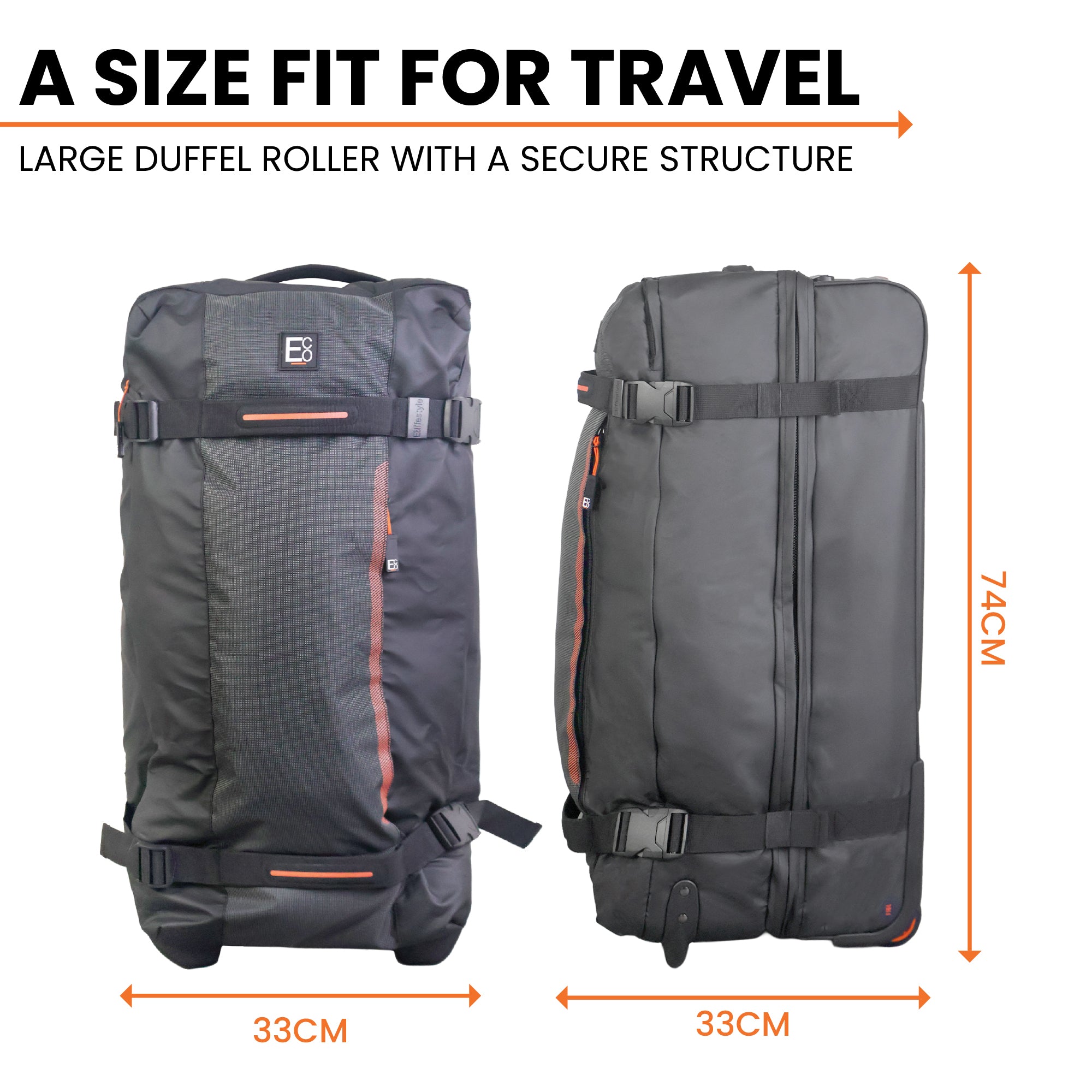 Bolsa de lona con ruedas Dallas