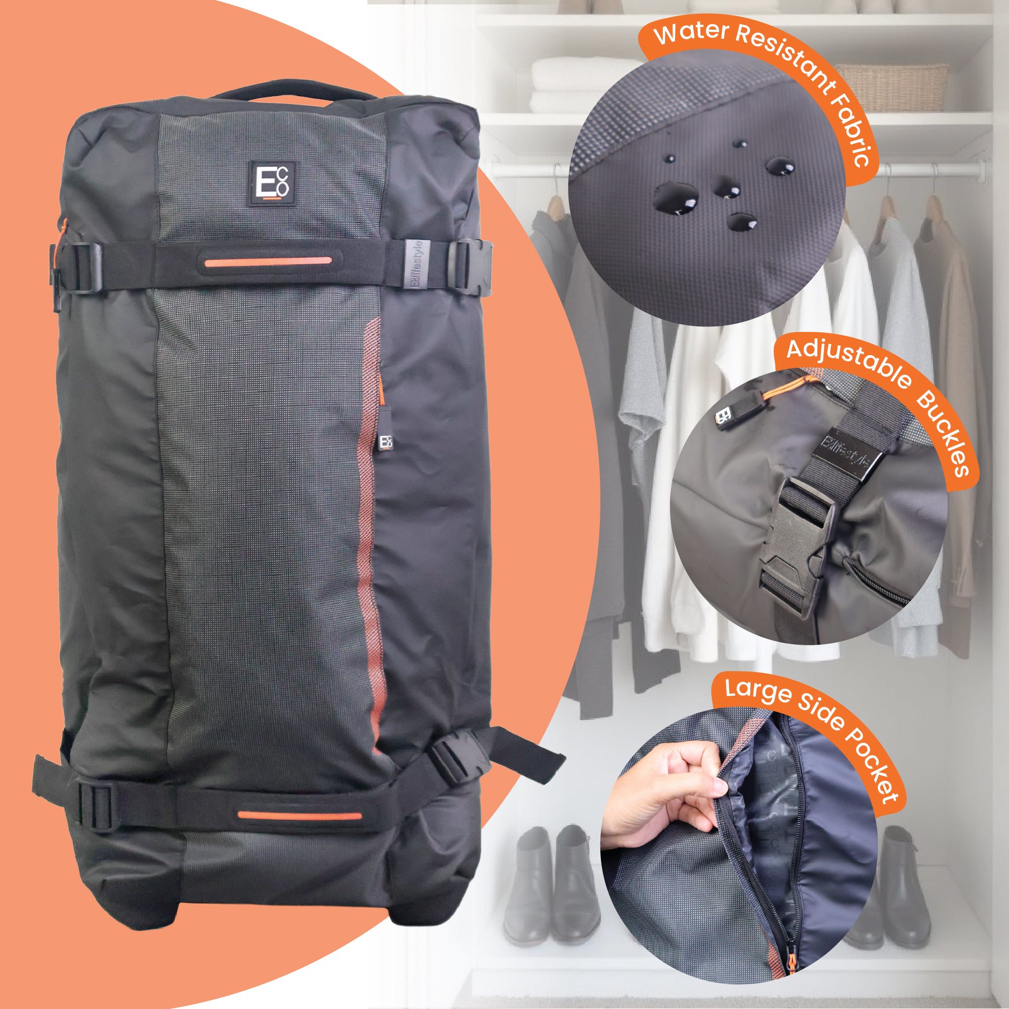 Bolsa de lona con ruedas Dallas