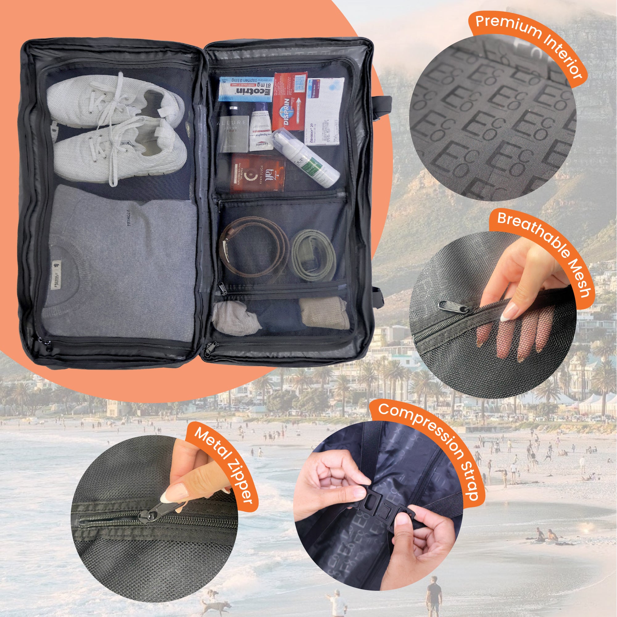 Bolsa de lona con ruedas Dallas