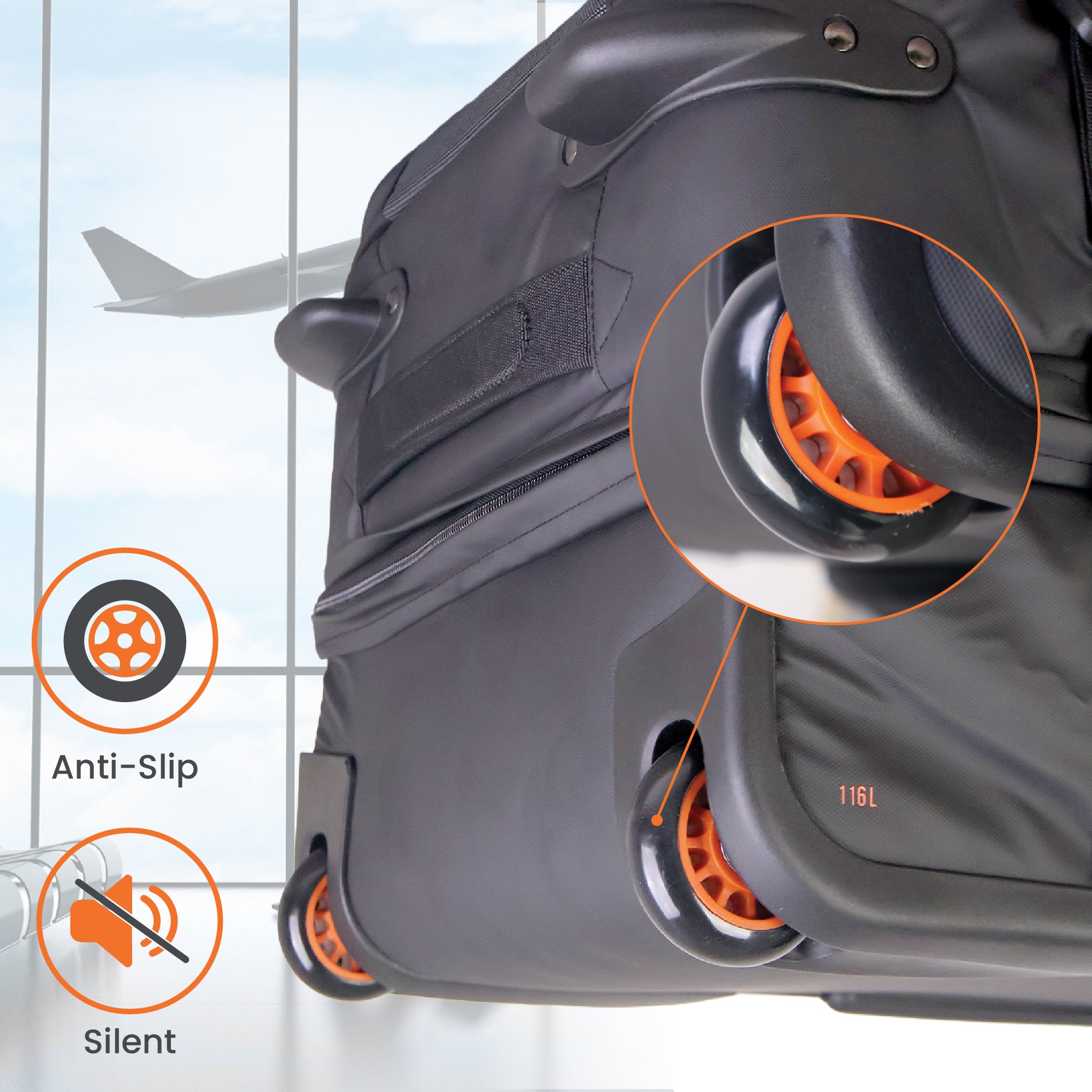 Bolsa de lona con ruedas Dallas