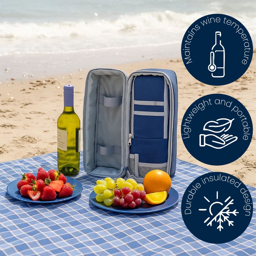 Bolsa térmica ajustable para enfriar vino al hombro | 1,5 l, 600 D