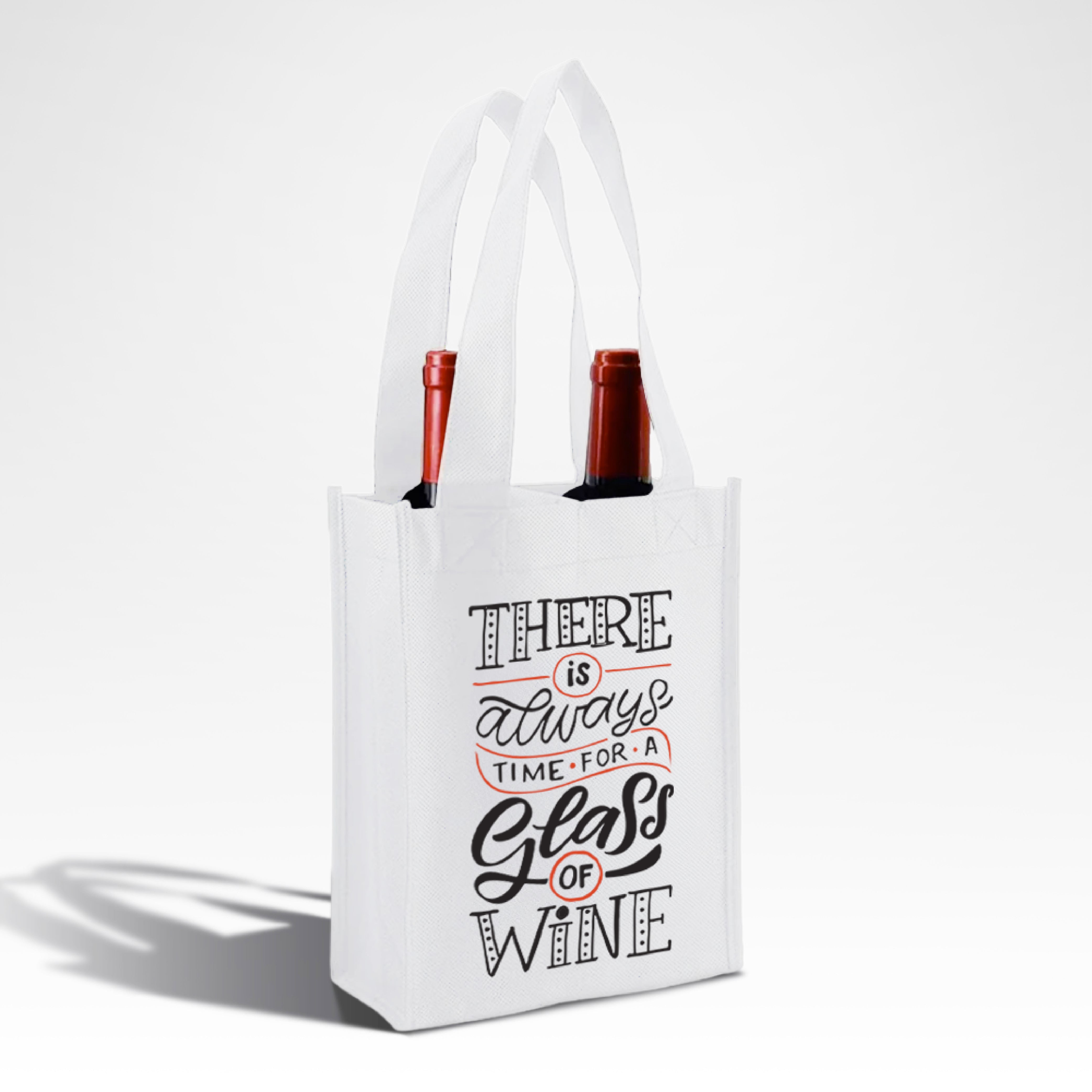 WSH01 - Reusable Wine Bag for 2 Bottles | 80GSM, 7.6L