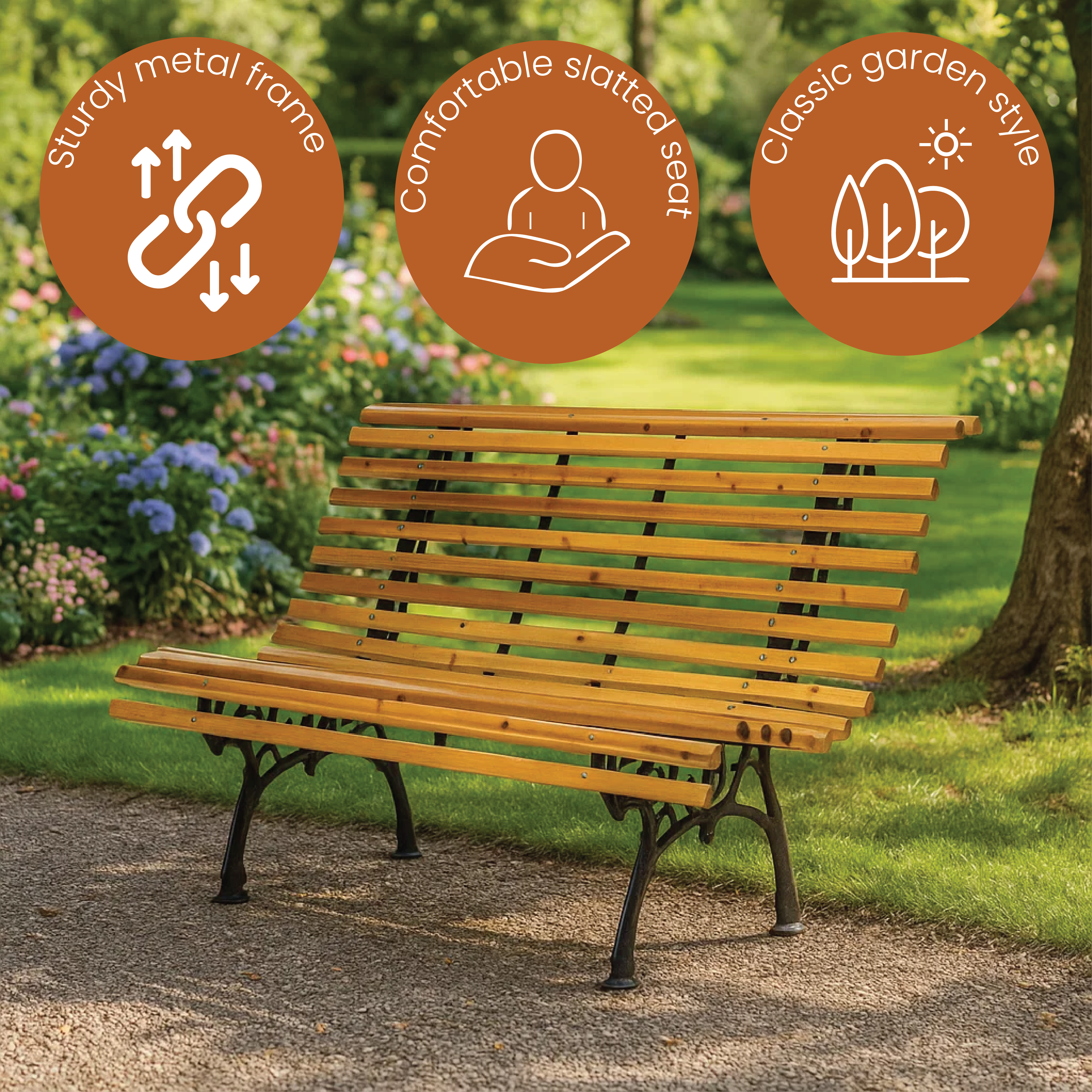 مقعد حديقة خارجي