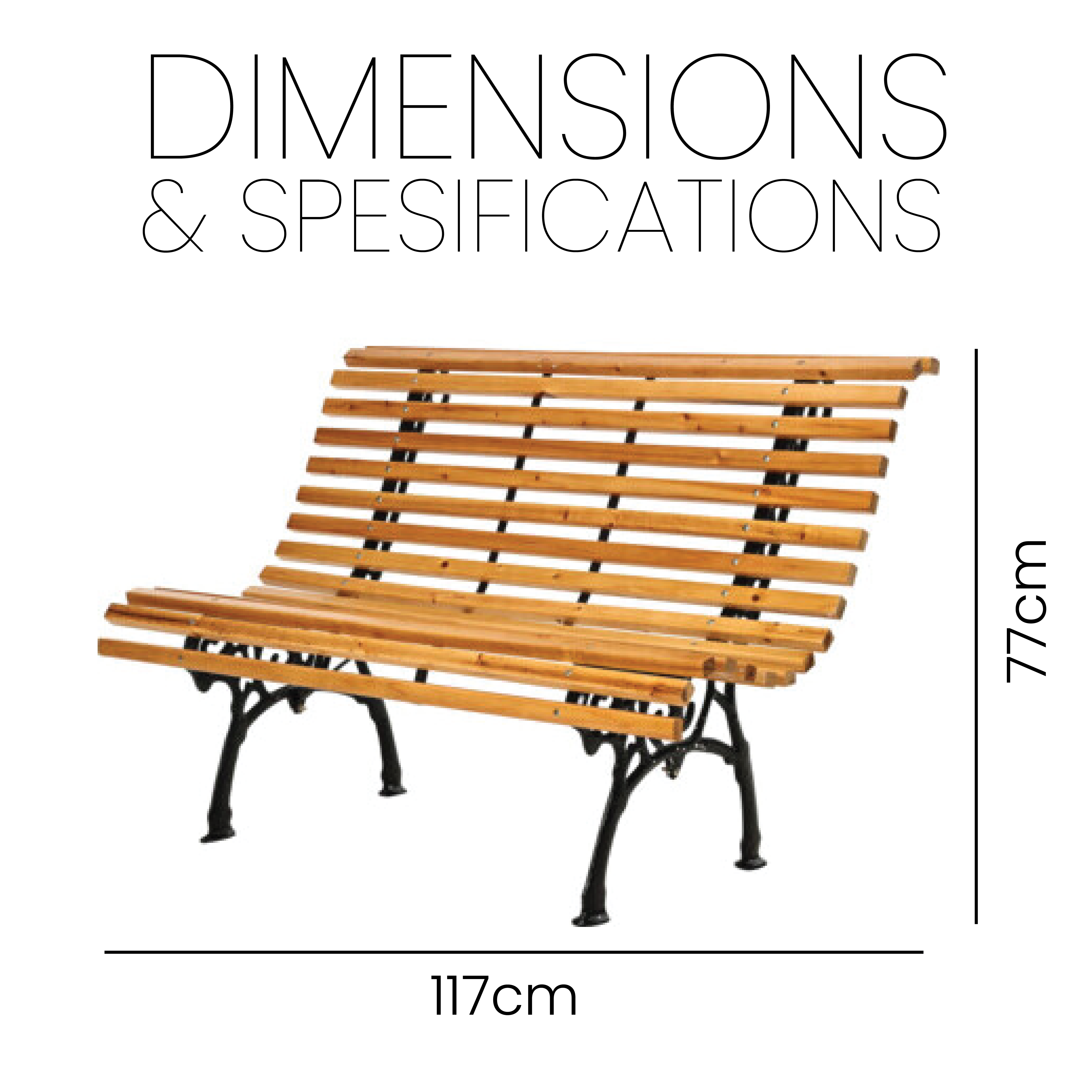 مقعد حديقة خارجي