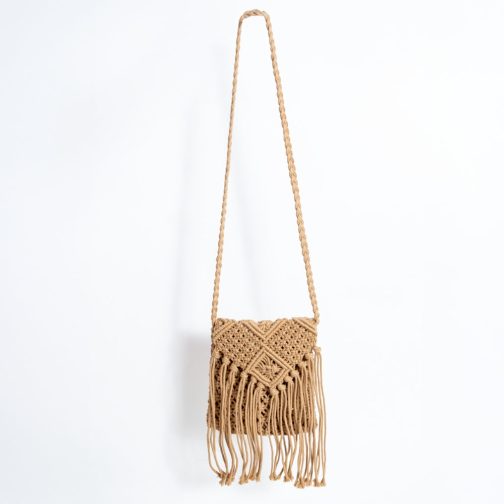 ZY-004 – Woven Straw Crossbody Bag | Natural Paper Straw with Fringe Detail