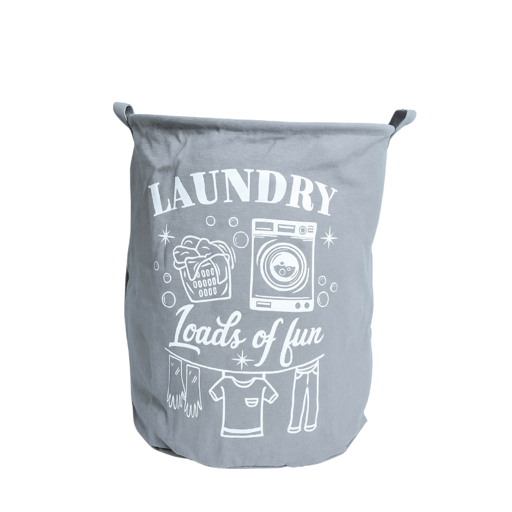 Cesta de lavandería de algodón – Bolsa de tela con divertidos estampados, 3 colores