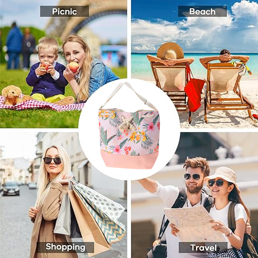 حقيبة توت بتصميم استوائي