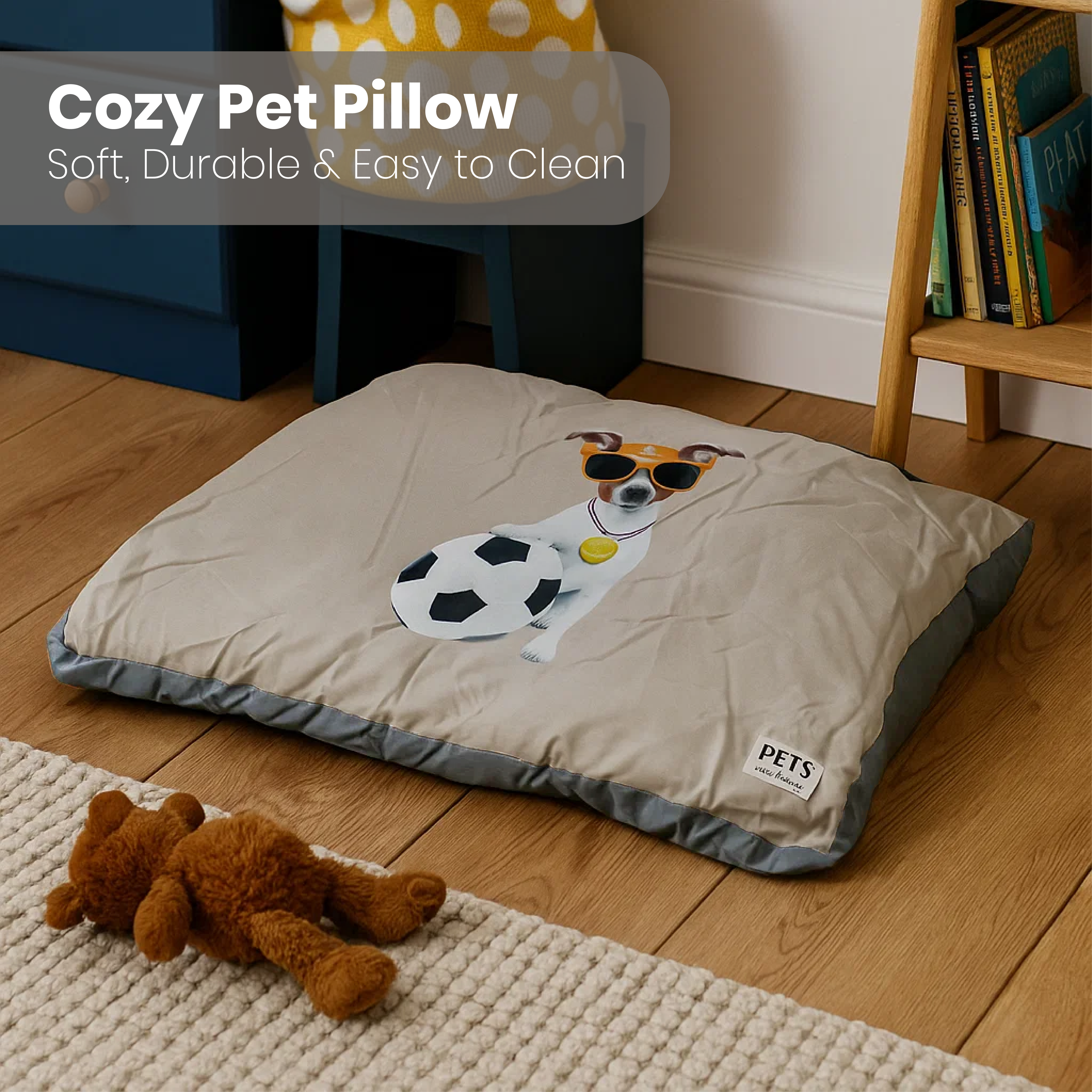 Cama con almohada para mascotas