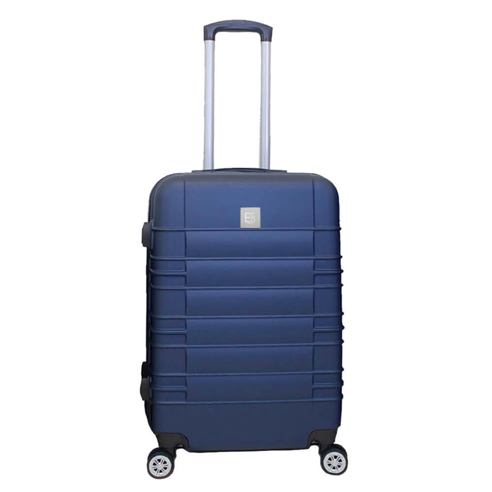 Santorini Hardshell Luggage Set - 360 Spinner Wheels - 4 Pieces - Navy