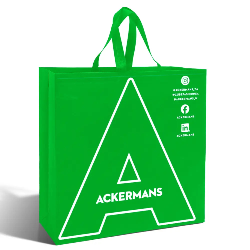 SHOP48 - XL Reusable Non-Woven Shopping Bag | 70GSM 30L Green Non-Woven Bags
