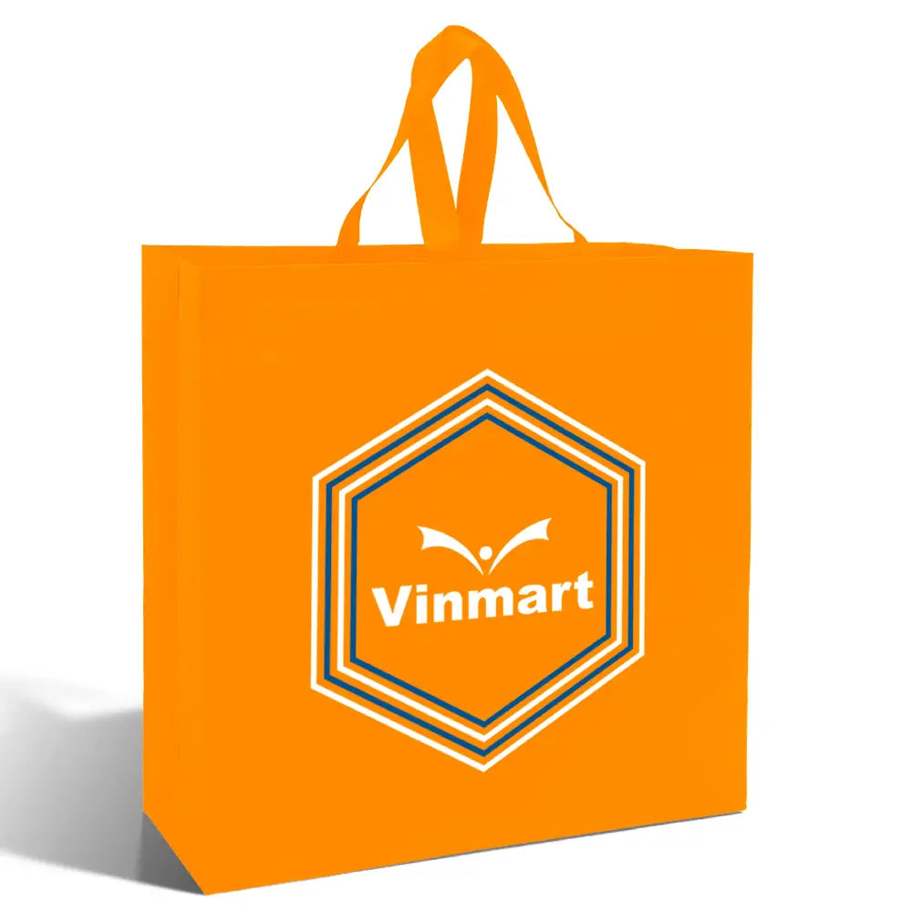 SHOP48 - XL Reusable Non-Woven Shopping Bag | 70GSM 30L Orange Non-Woven Bags