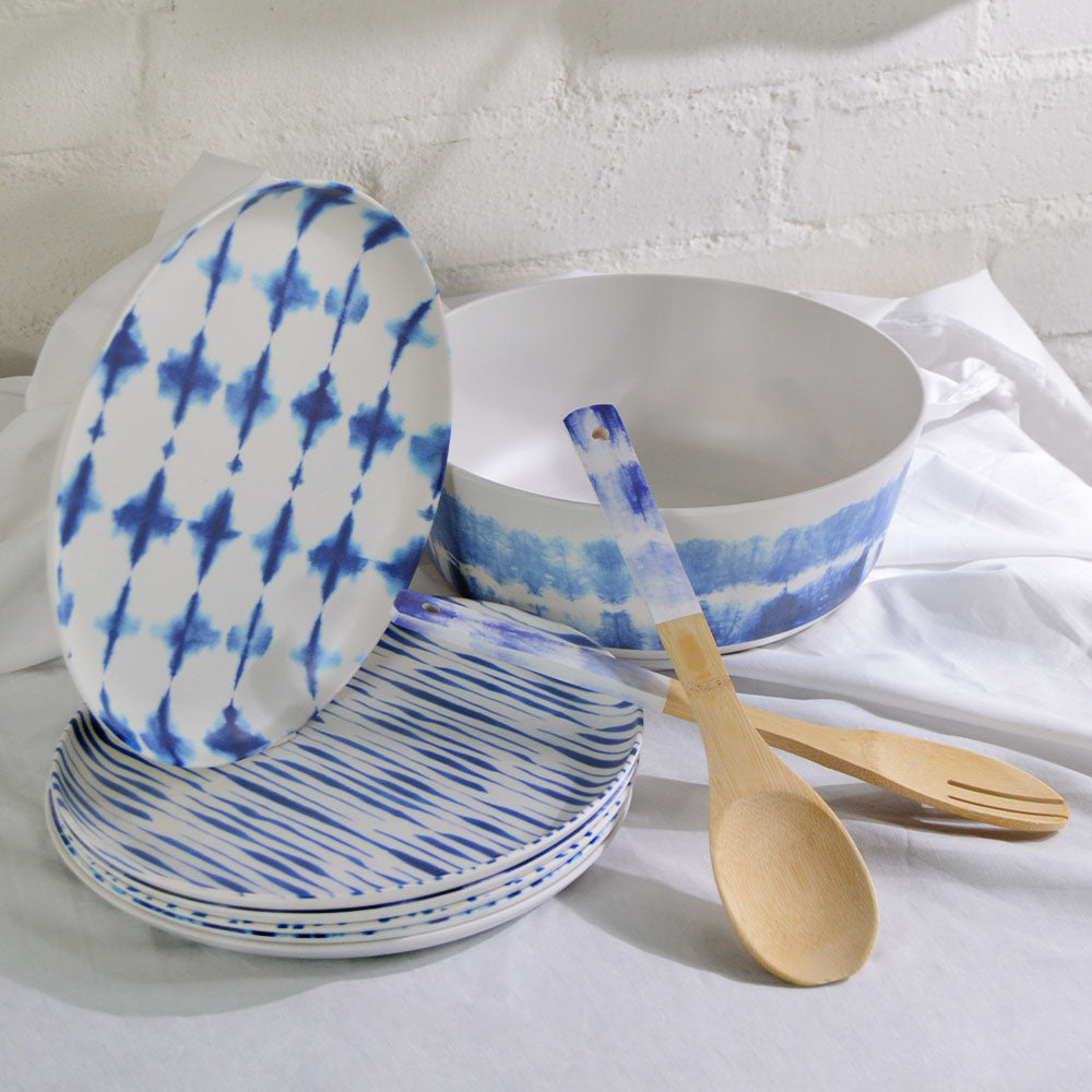 Bamboo Spoon and Fork Serverware - 2 Pieces - 30cm - Eco-friendly