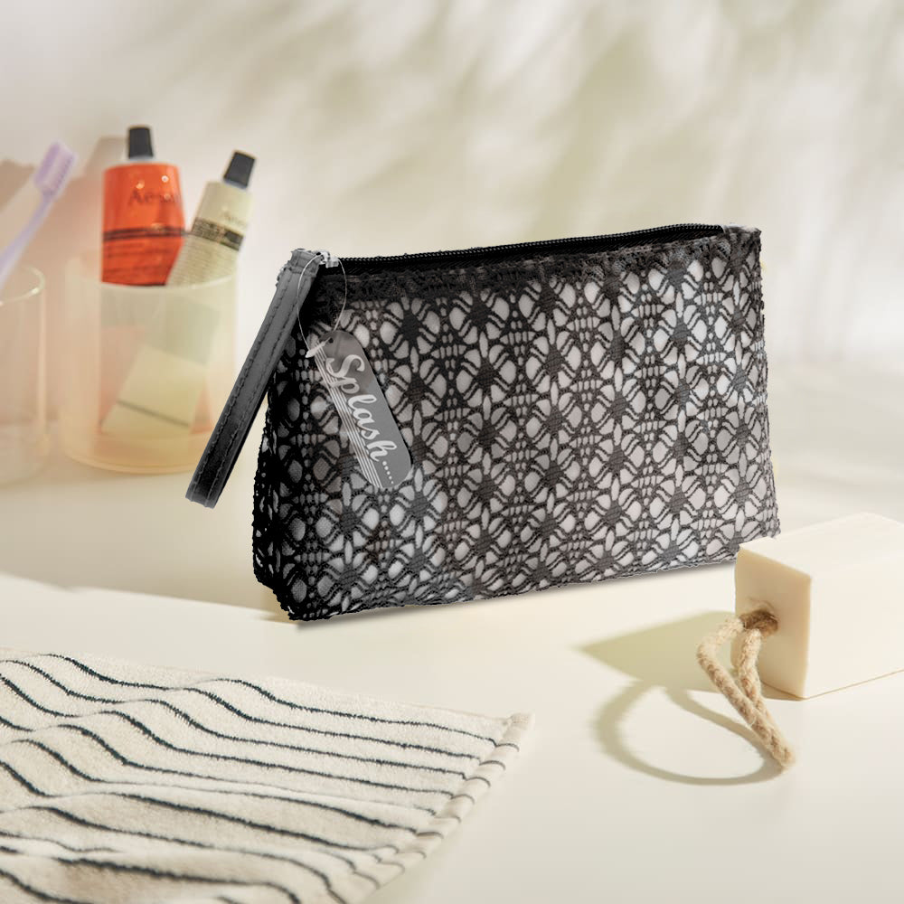 Cotton Toiletry Bag with Net