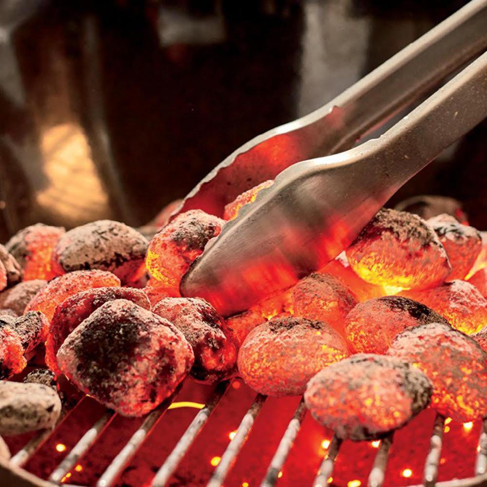 شواية فحم مع مصيدة رماد وفتحات تهوية قابلة للتعديل - 45 سم