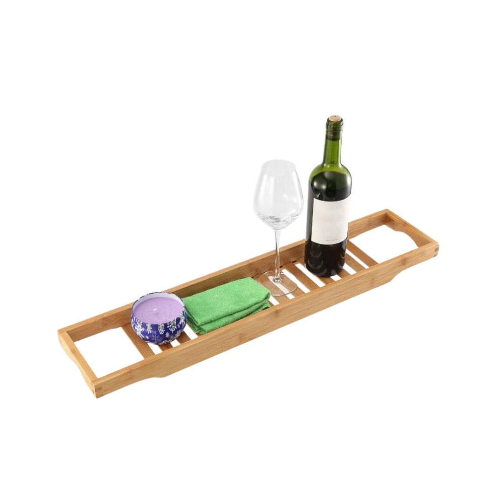 Bamboo Bathroom Caddy Tray Rack - Eco-friendly