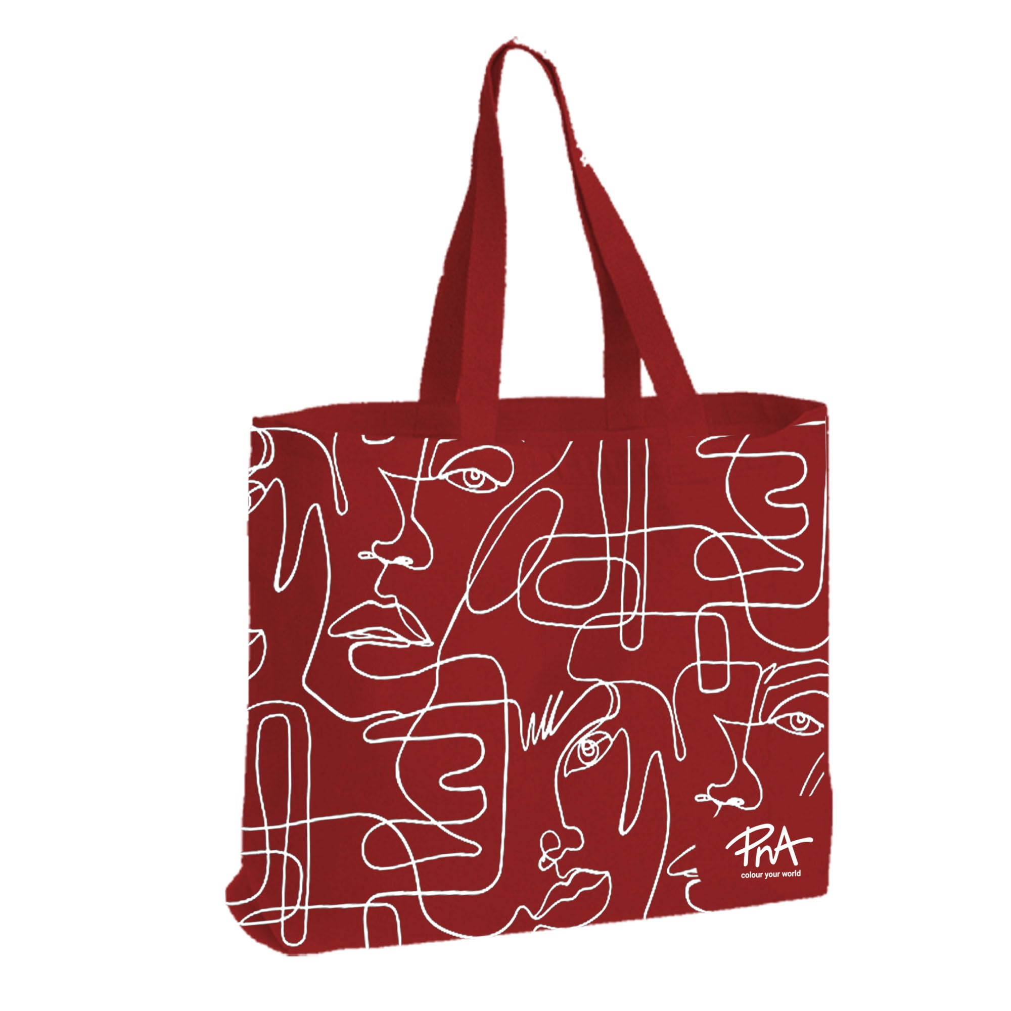 CAN02 - Red Reusable Canvas Tote Bag | 270GSM, 18L