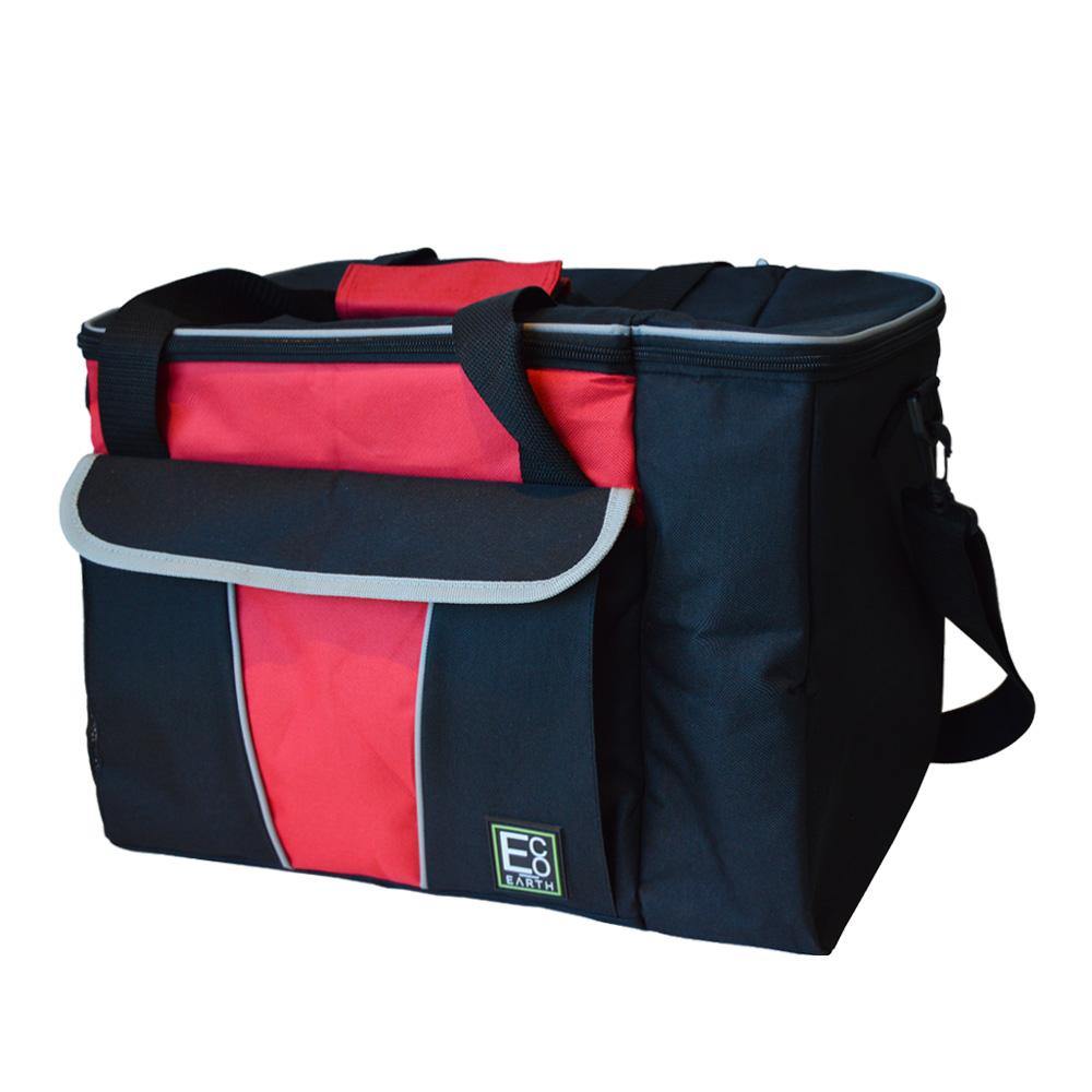 Bolsa térmica aislante con 2 bolsillos laterales y asas de transporte - 48 L