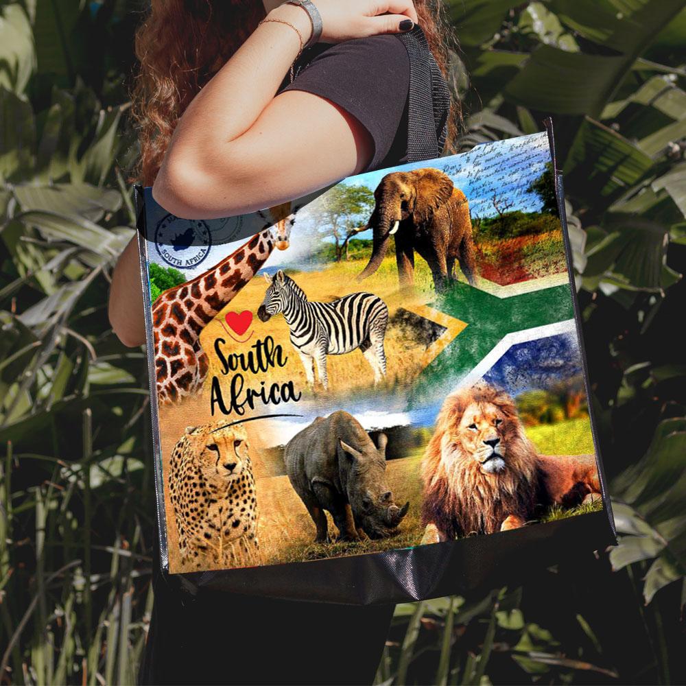 LAM01 - South Africa & Namibia Reusable Laminated Shopping Bag | 110GSM, 28L