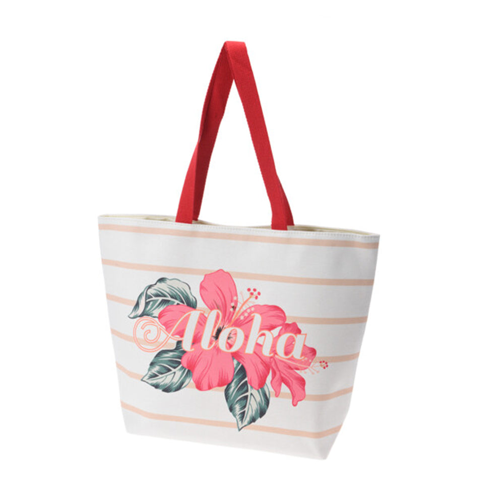 Bolso de Playa con Estampado Aloha y Diseño Floral