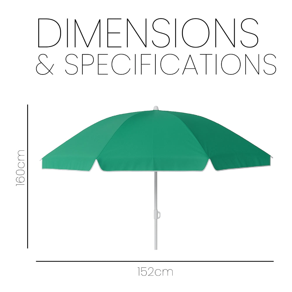 PVC Colorful Beach Umbrella – Portable Outdoor Umbrella Shade in 4 Colours