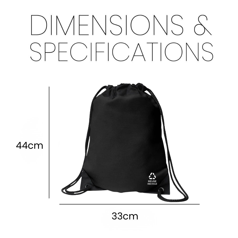 حقيبة غير منسوجة قابلة لإعادة الاستخدام برباط | 80 جرامًا للمتر المربع، سعة 4 لترات