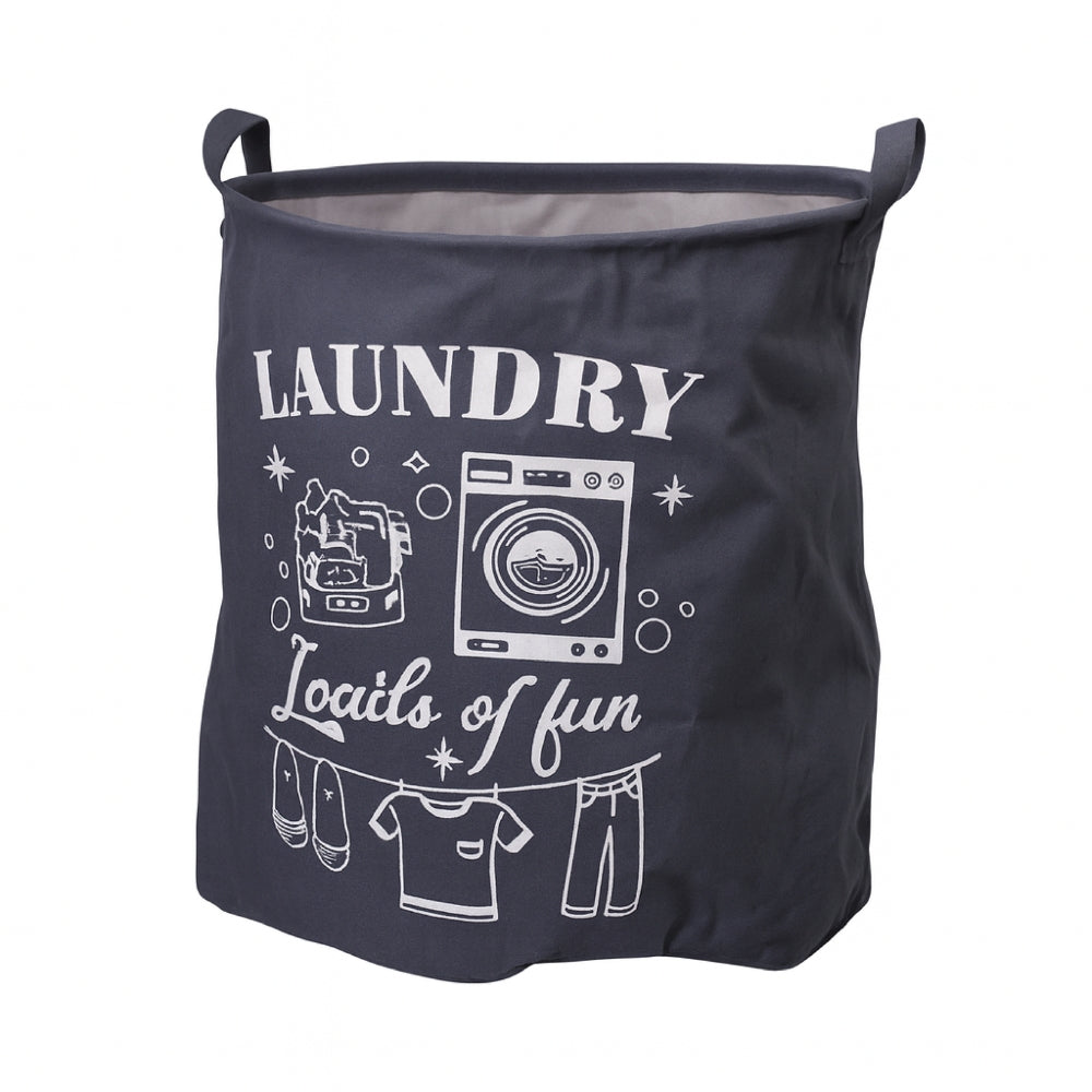 Cotton Laundry Basket – Fabric Bag with Fun Printed Designs, 3 Colours