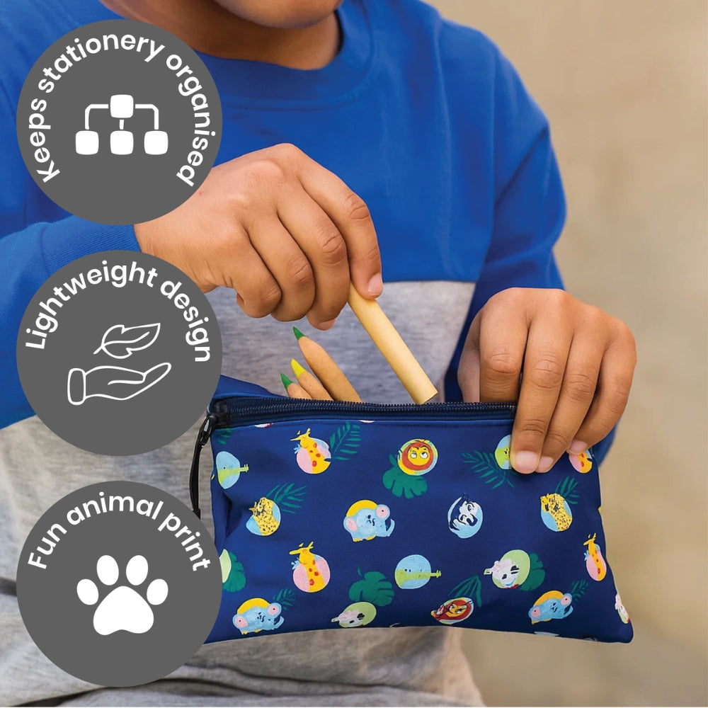 Junior Safari Backpack Set – 3-in-1 with Lunch & Pencil Bag