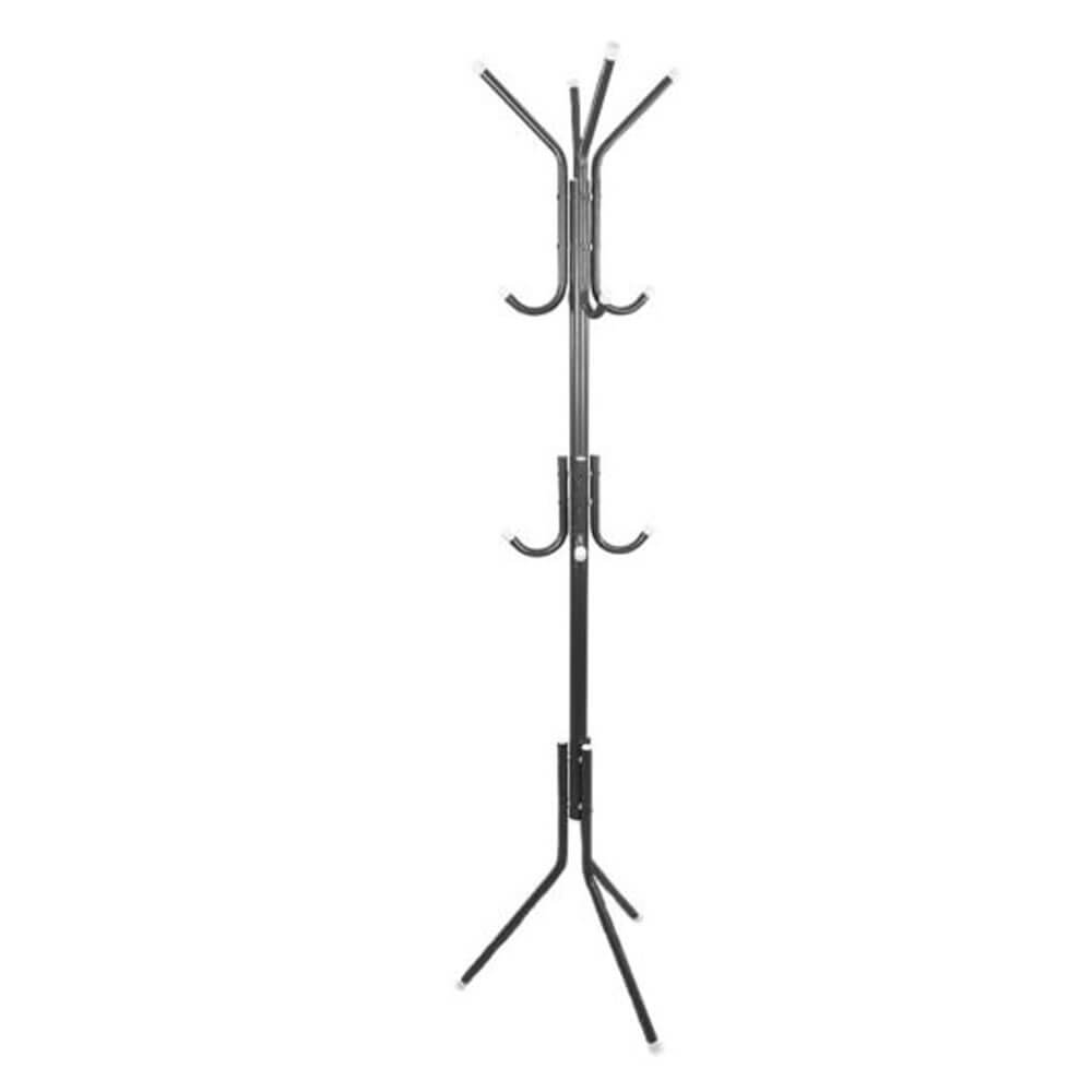 Iron Coat and Hat Rack with 12 Hooks - 170cm