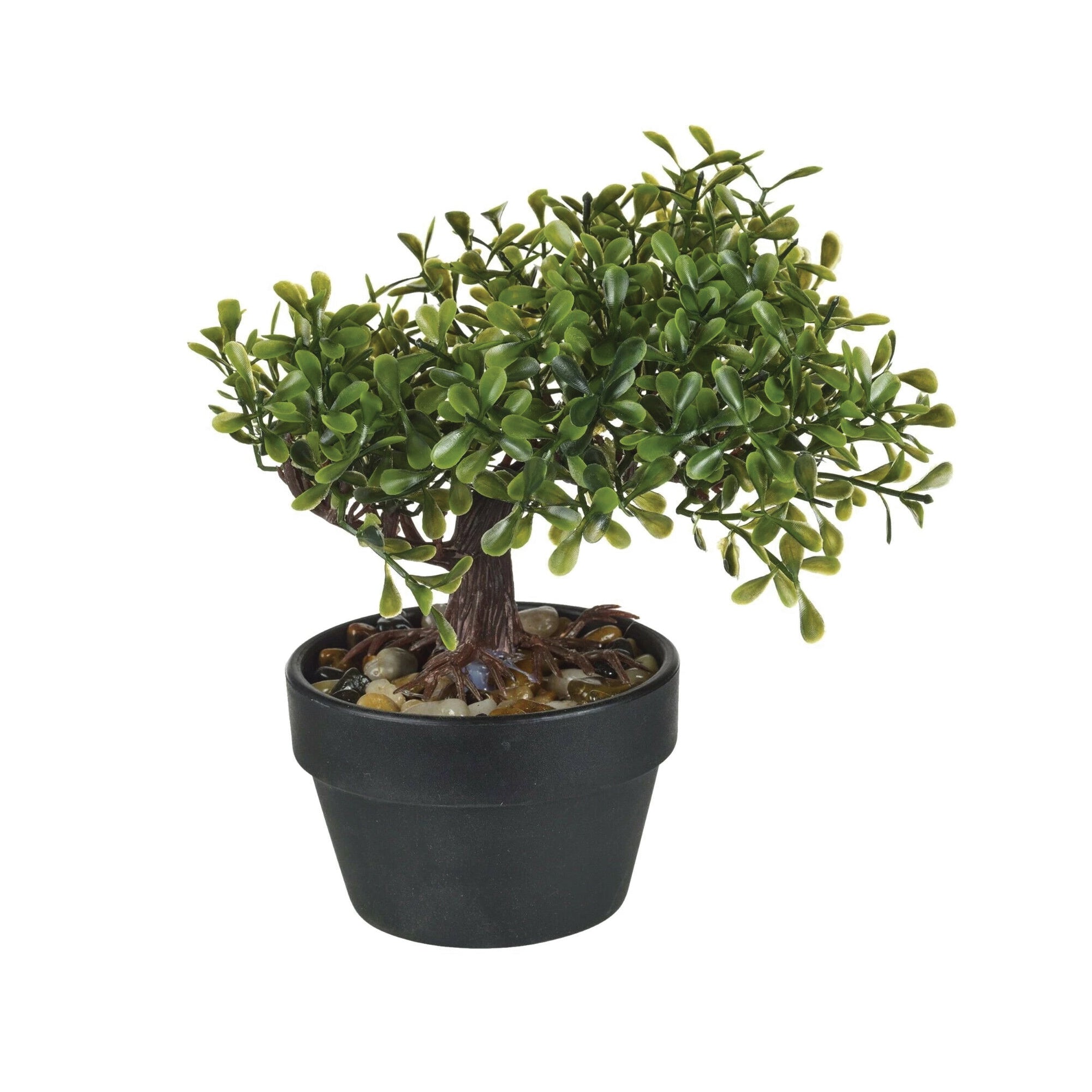 Artificial Bonsai Tree 19cm Natural Stones, Artificial Plant, Home Decor
