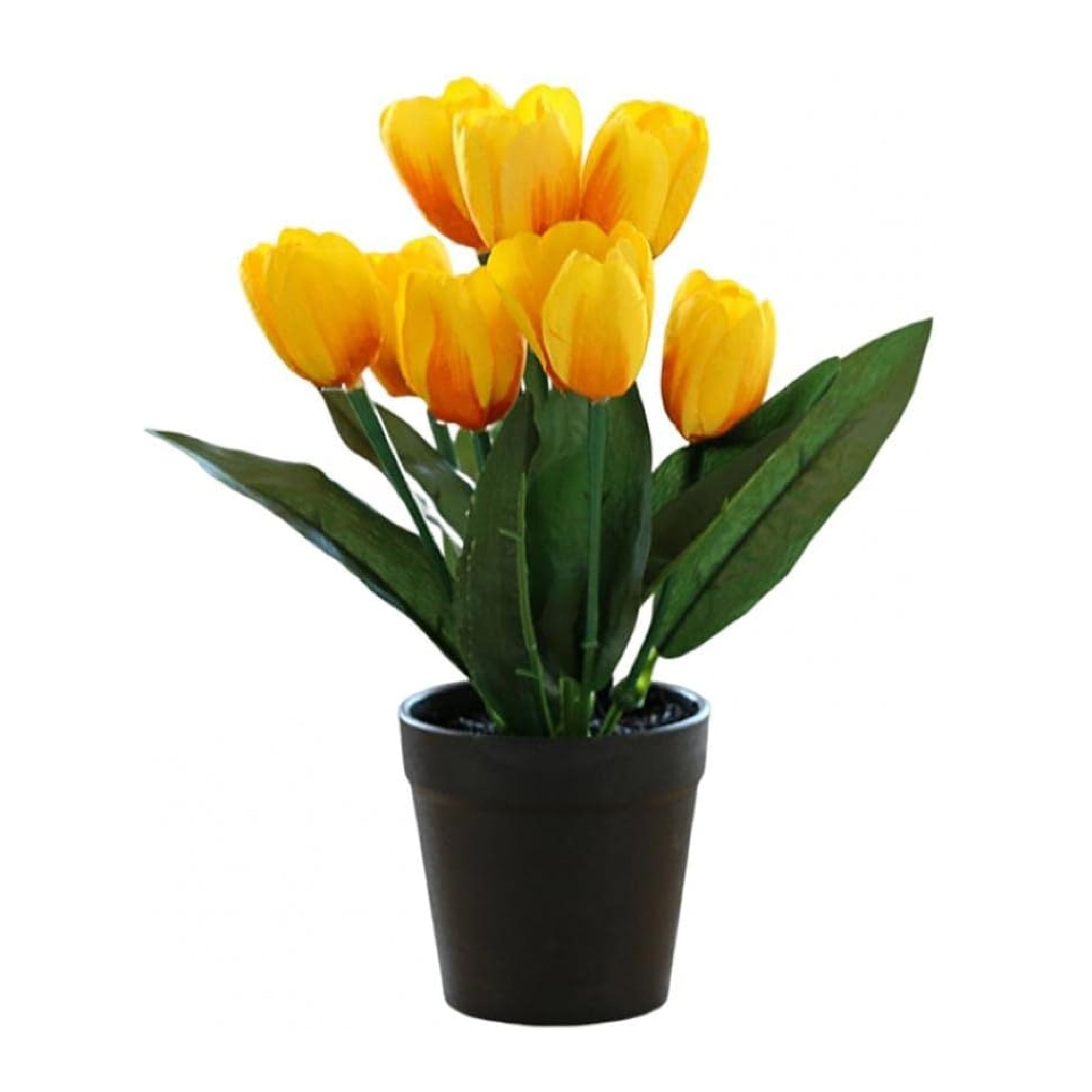 Artificial Plant Tulip in Pot – 6 Assorted Vibrant Colors, 22x30cm