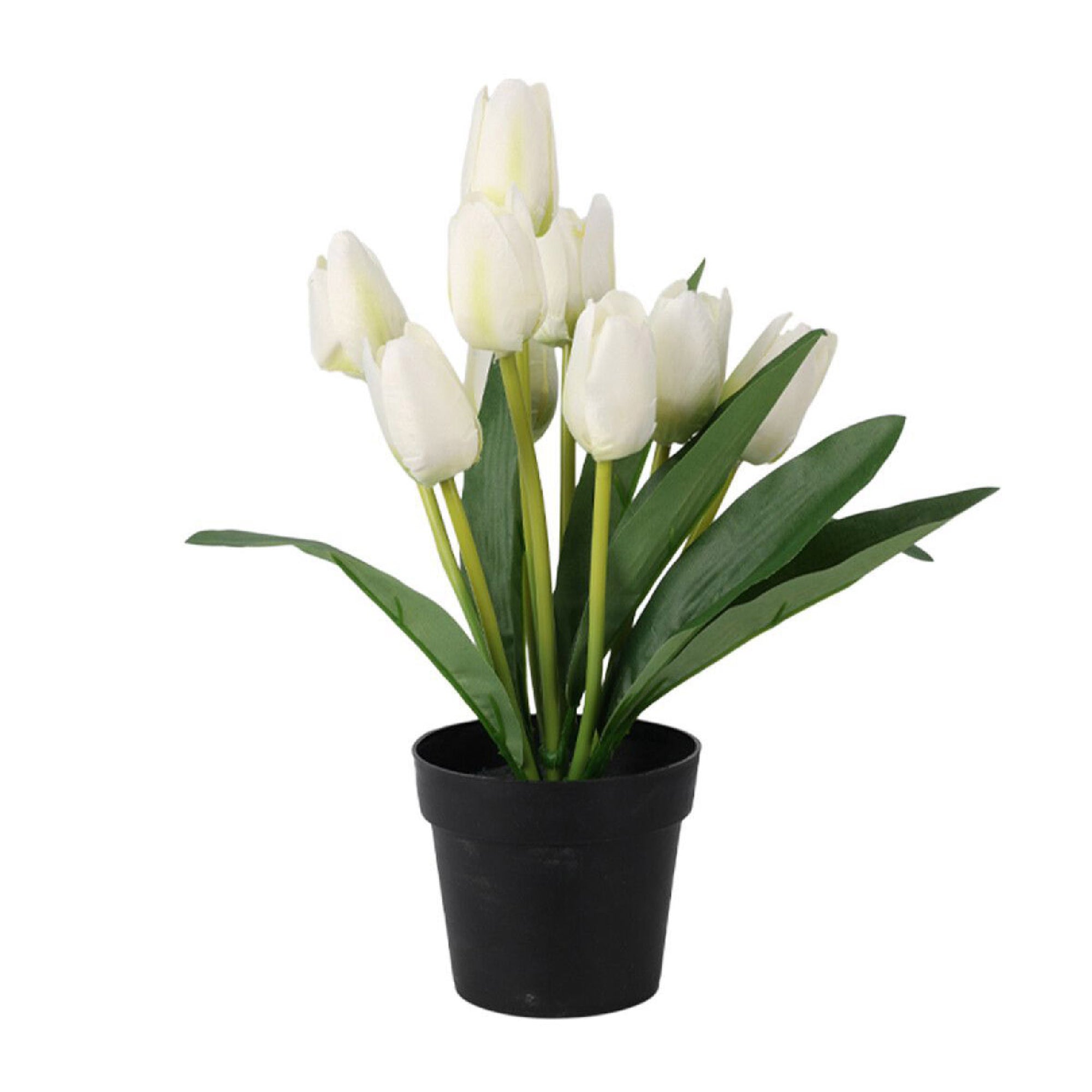 Artificial Plant Tulip in Pot – 6 Assorted Vibrant Colors, 22x30cm