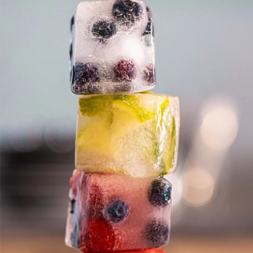 Whiskey Glasses 350ml & Stainless Steel Ice Cubes + Square Ice Tray