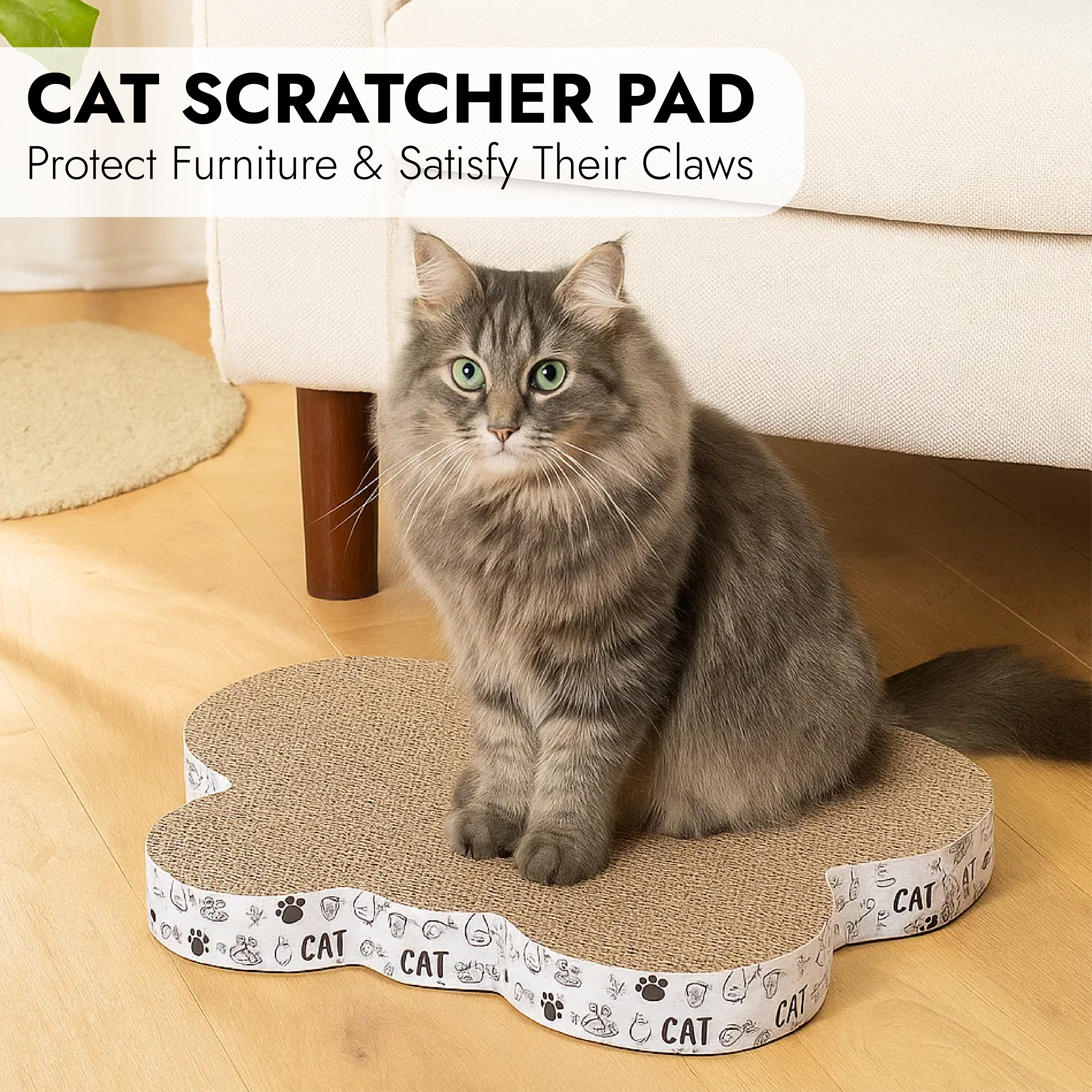 Cat Scratcher with Catnip