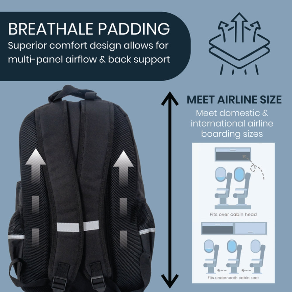 Student Backpack with Clip-on Pencil Case
