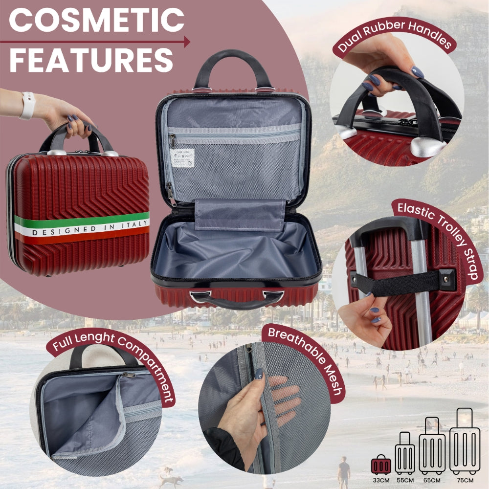 Roma Hardshell Luggage Set on 360° Spinner Wheels with TSA Lock - Roma Design
