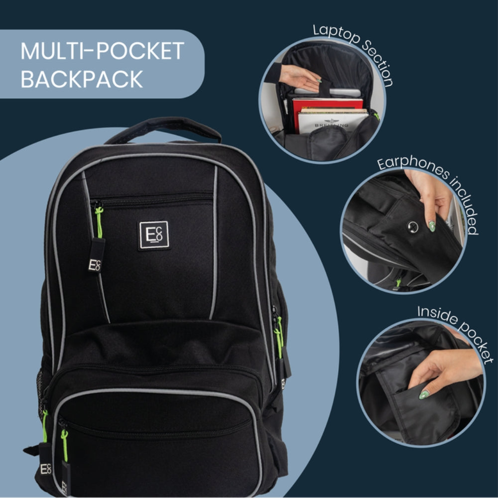 Laptop Backpack for Students - Navy Design
