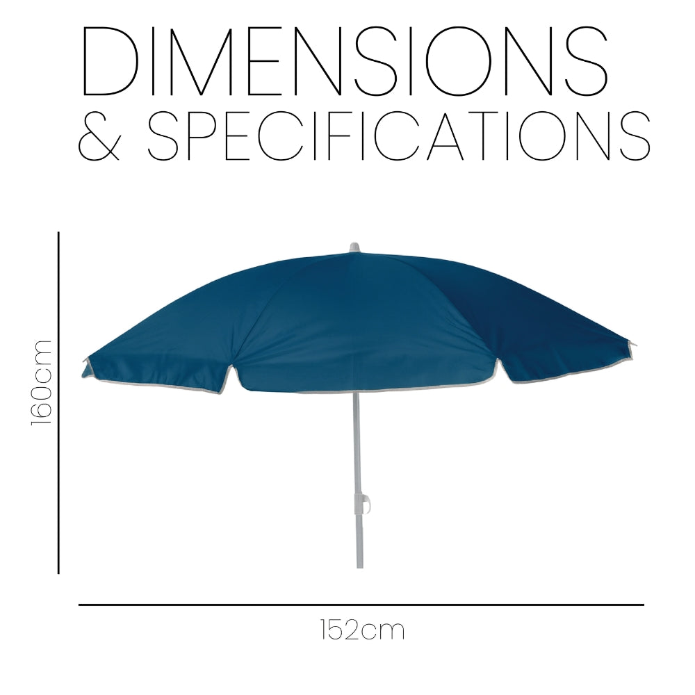 PVC Colorful Beach Umbrella – Portable Outdoor Umbrella Shade in 4 Colours