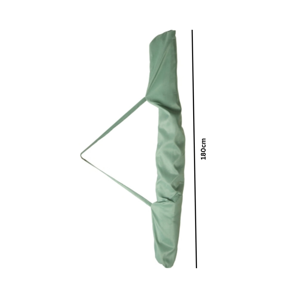 Beach Umbrella – 176cm UV Protection with Tassels – Green