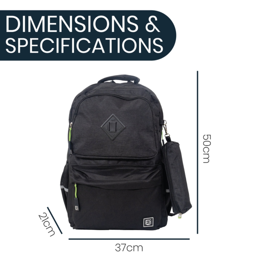 Student Backpack with Clip-on Pencil Case