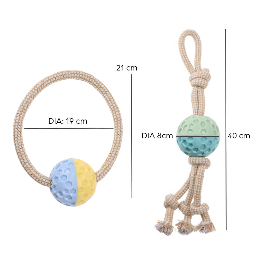 Eco-Friendly Dog Toy with Ball