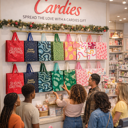 SEASON01-M - Seasonal Reusable Laminated Gifting Bag | 70GSM, 9L