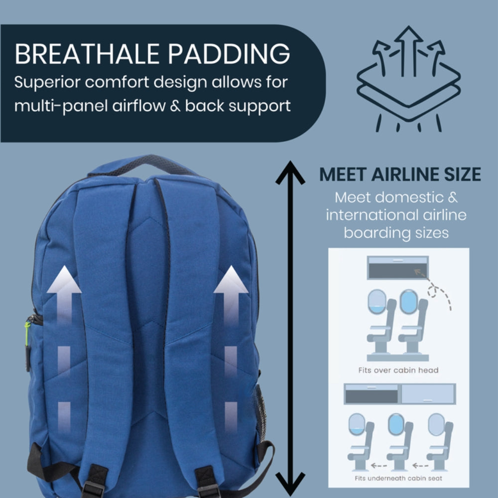 Laptop Backpack for Students - Navy Design