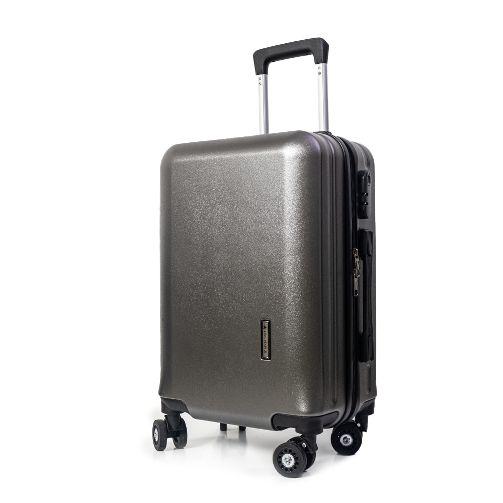 Madrid Anti-Scratch Hard Shell Carry-On Suitcase - Grey