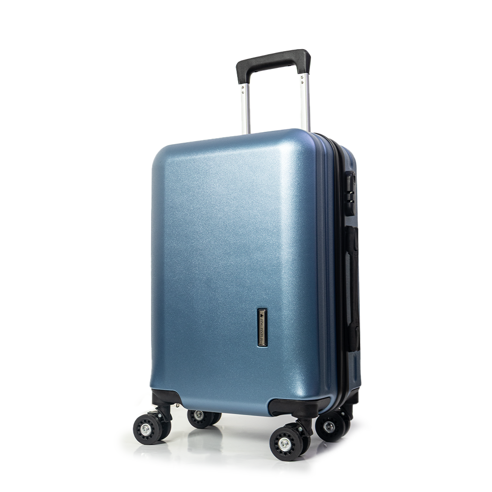 Madrid Anti-Scratch Hard Shell Carry-On Suitcase - Blue