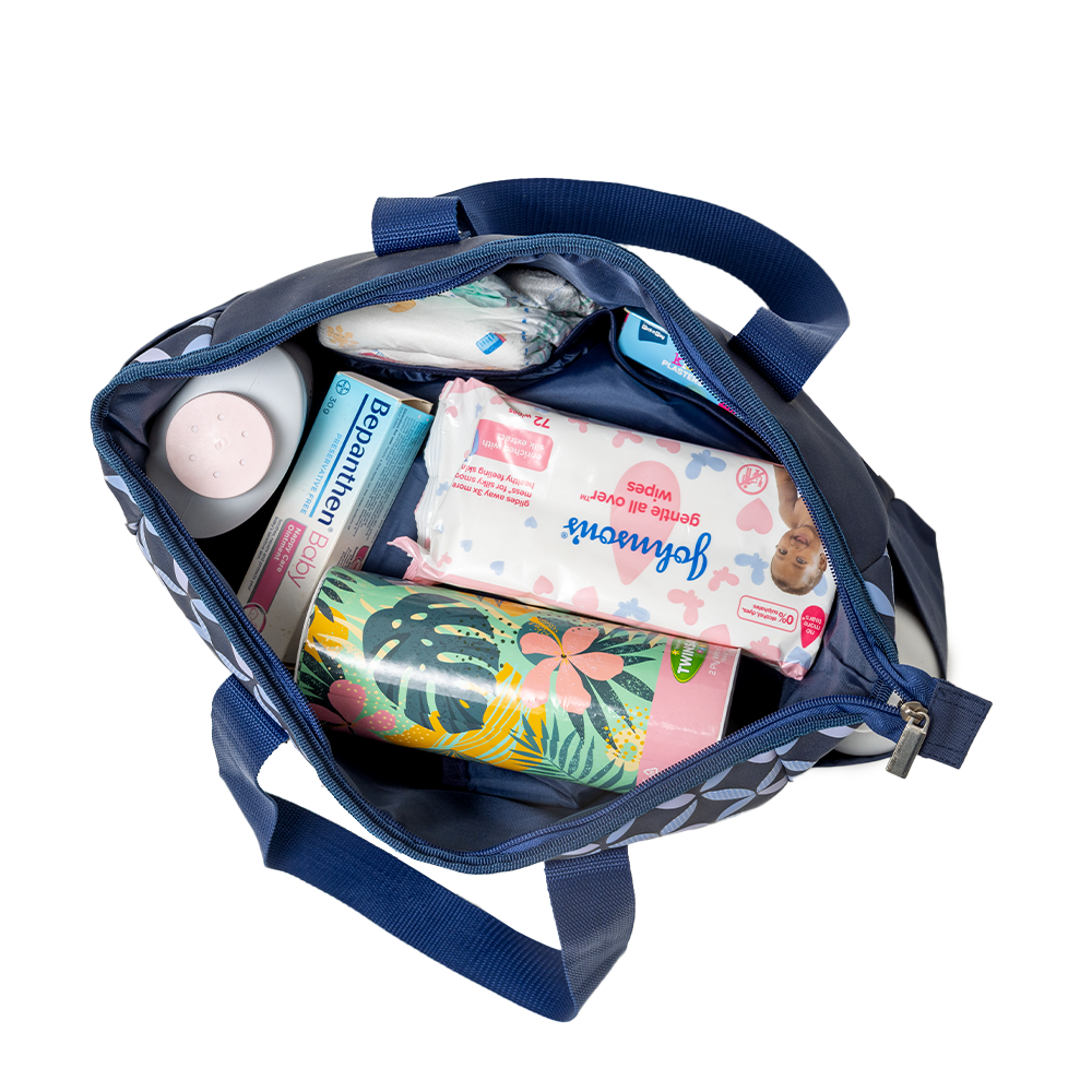 Bolsa de pañales con múltiples bolsillos