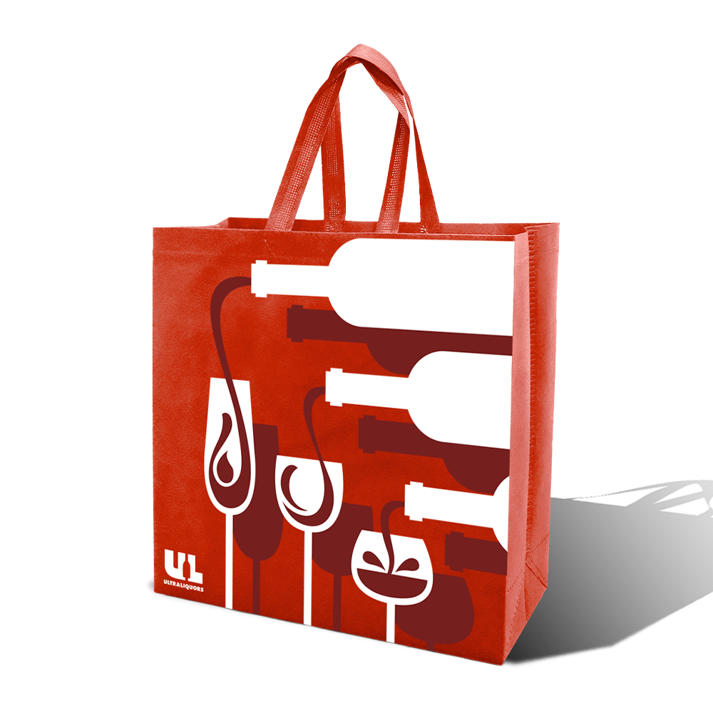 Reusable Non-Woven Liquor Bags | 70GSM, 3.5-30L