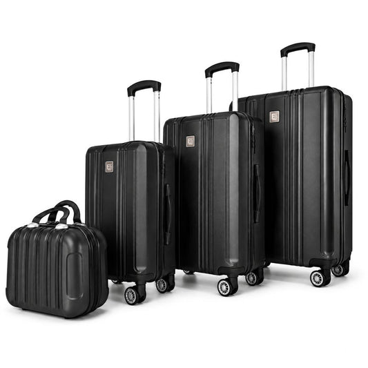 4 Piece Paris Premium Luggage Value Set with Integrated Weight Scale