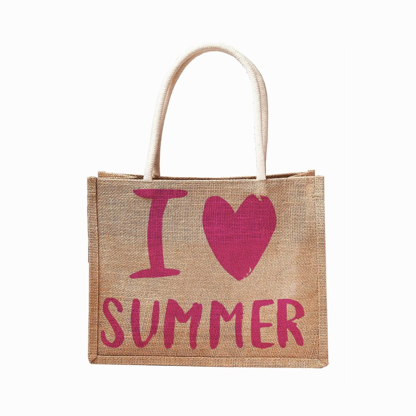Assorted Print Reusable Jute Tote Bag | 300GSM, 18L